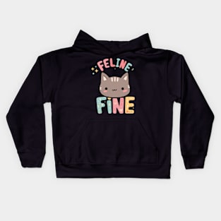 Feline Fine Kids Hoodie